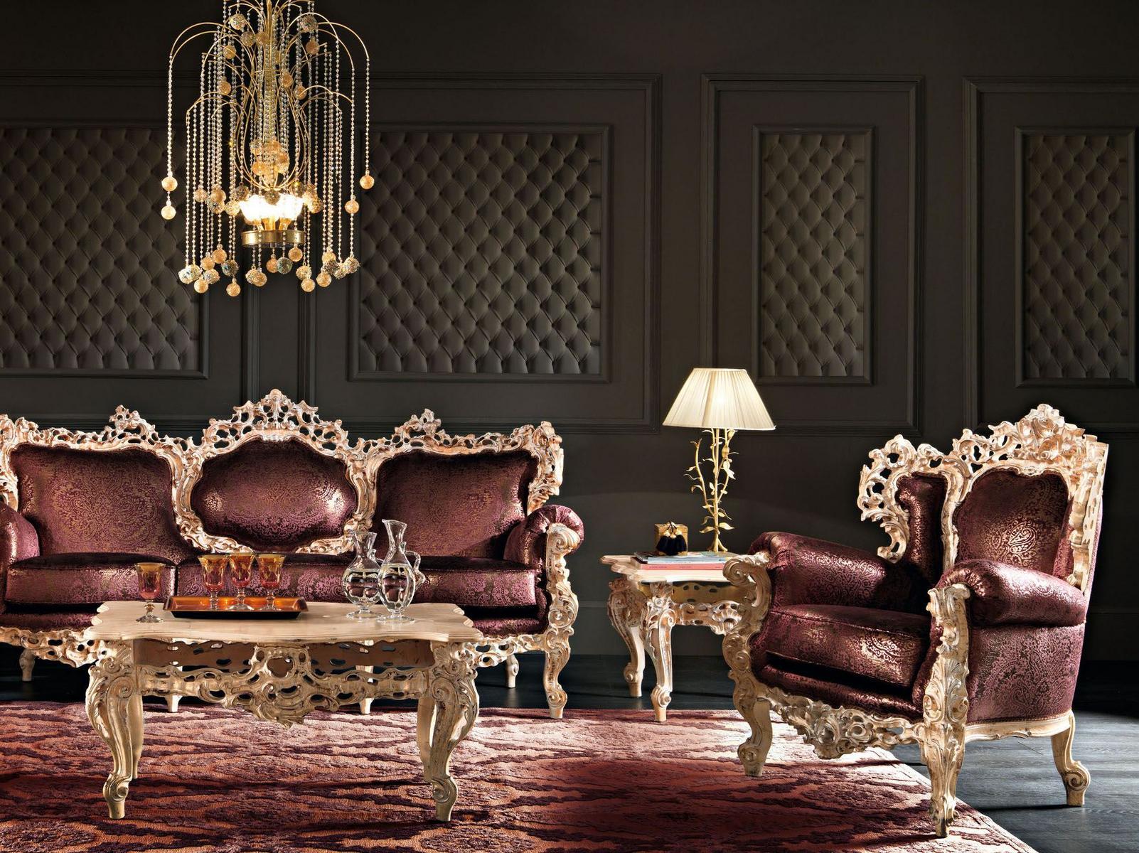 Upholstered fabric armchair with armrests | 11419 by Modenese Gastone