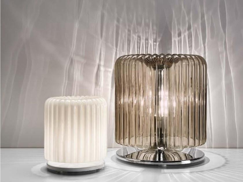 Glass table lamp | Mask by Sylcom