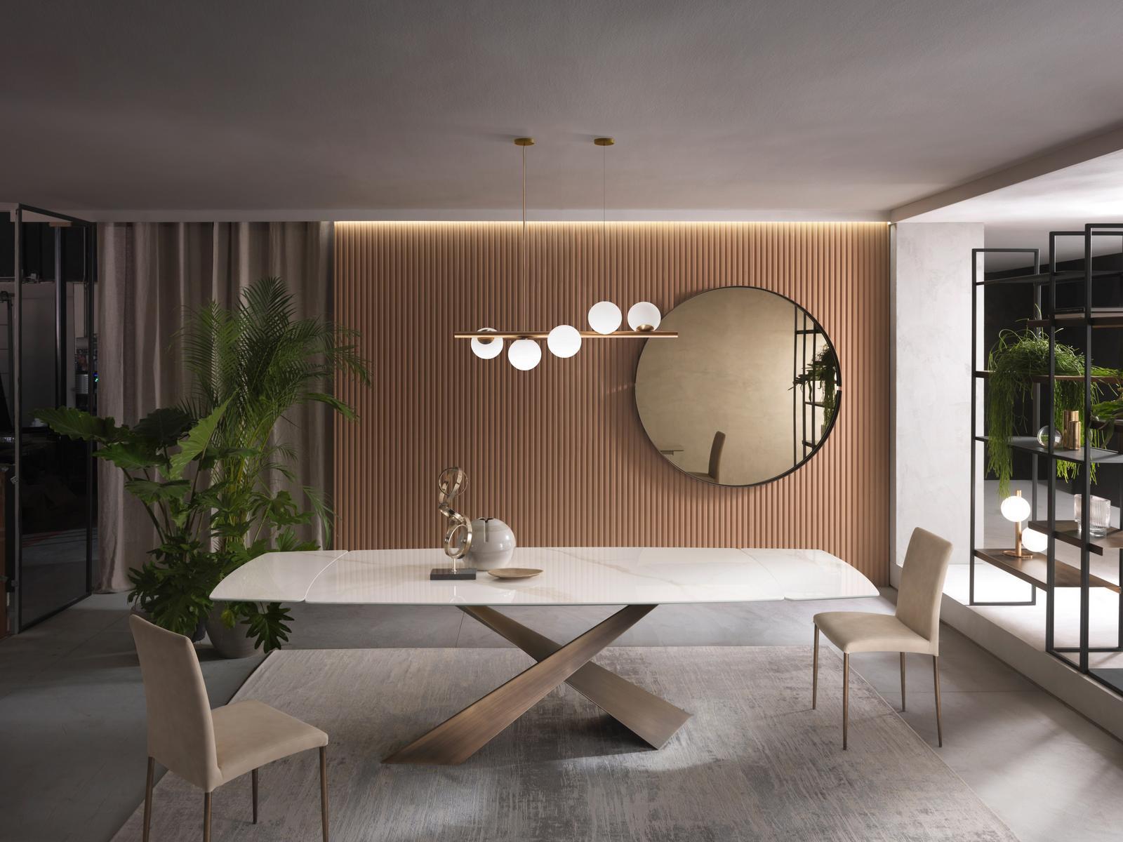 Painted metal pendant lamp | Twist S5/s8 by Riflessi