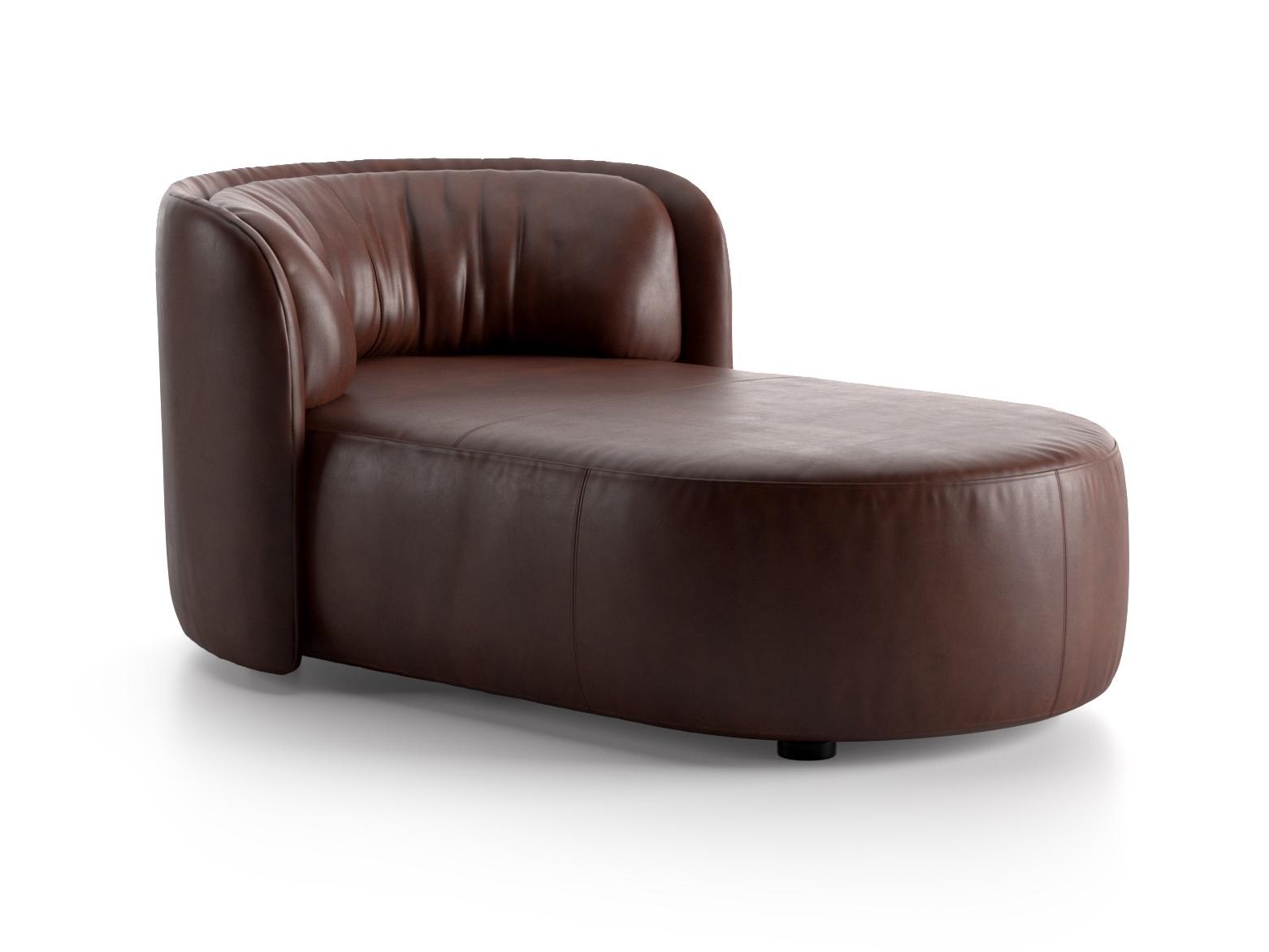 Leather day bed | Deep by Natuzzi Italia