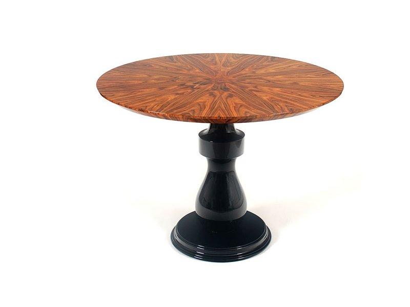 Round wood veneer living room table | Colombos by Boca Do Lobo