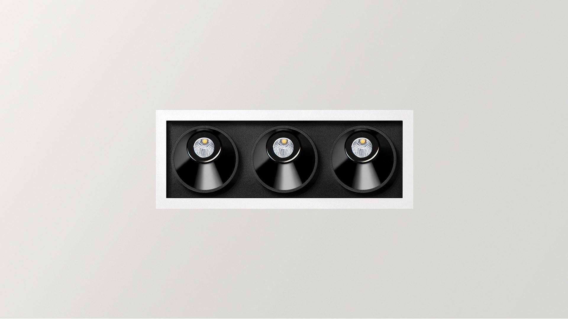 LED multiple recessed aluminium spotlight |  by Arkoslight