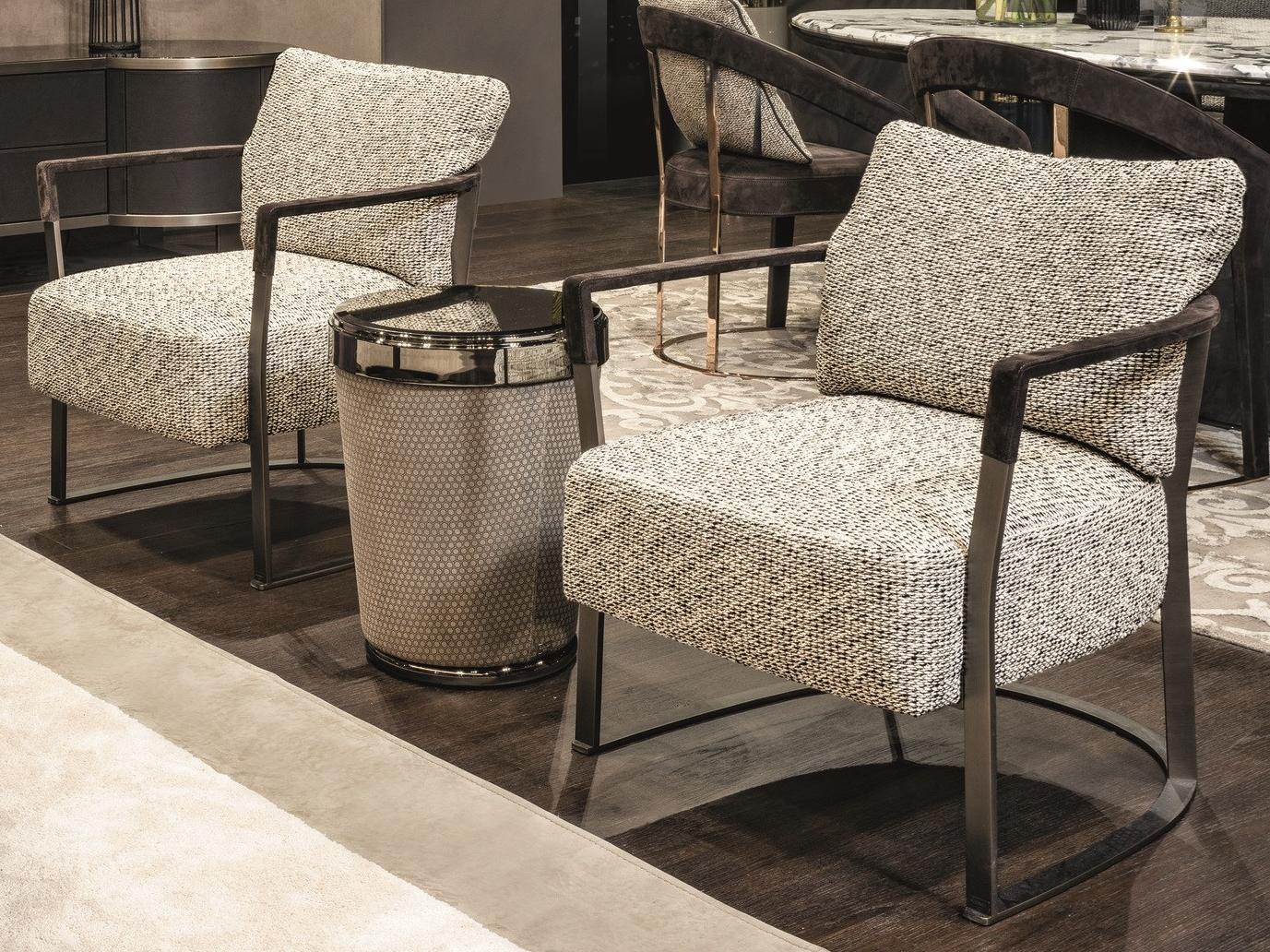 Leather easy chair | Kathryn by Longhi