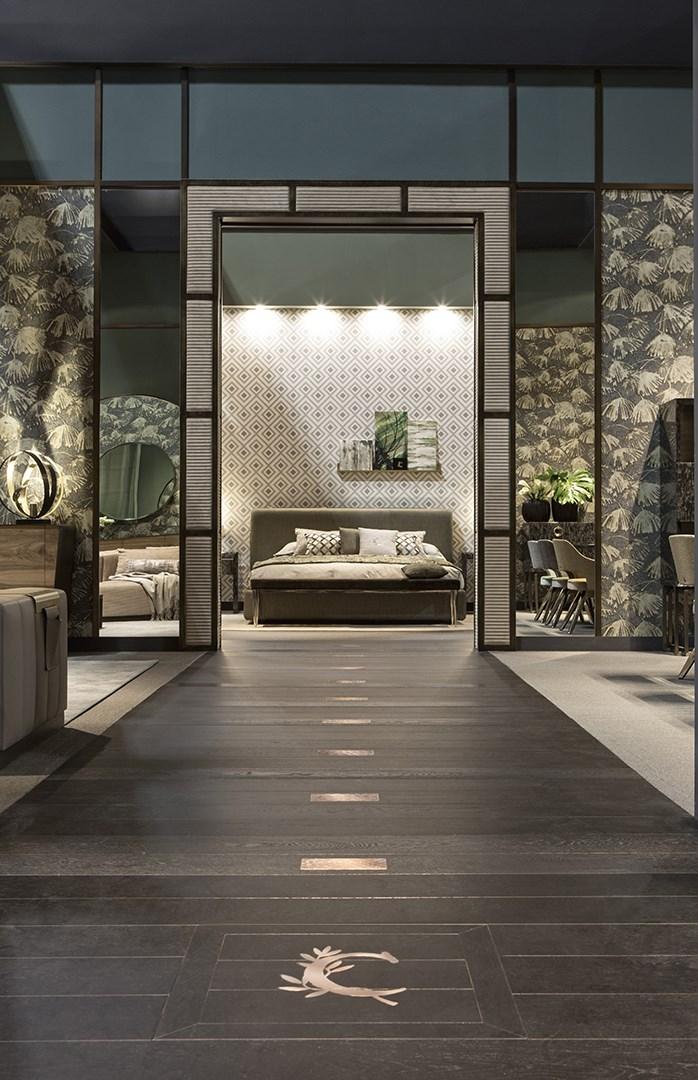 Upholstered fabric double bed | Elvis by Cantori