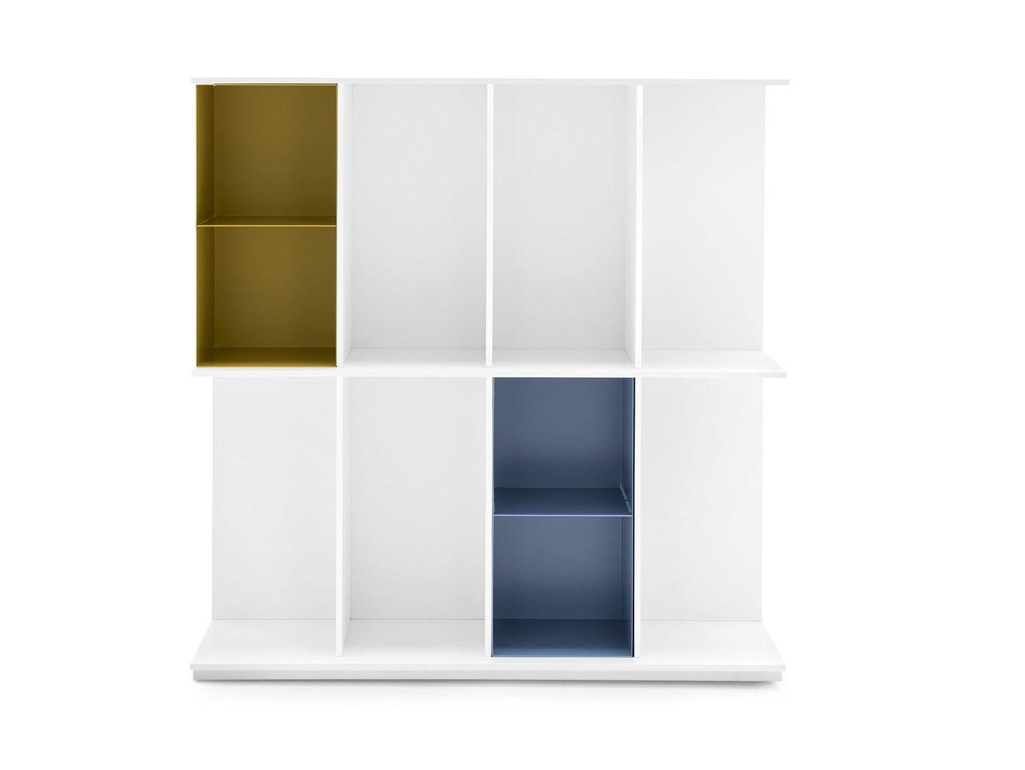 Wall-mounted freestanding MDF bookcase | Division by Calligaris