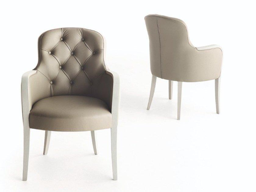 Tufted fabric easy chair with armrests | Olivia by Martini interiors