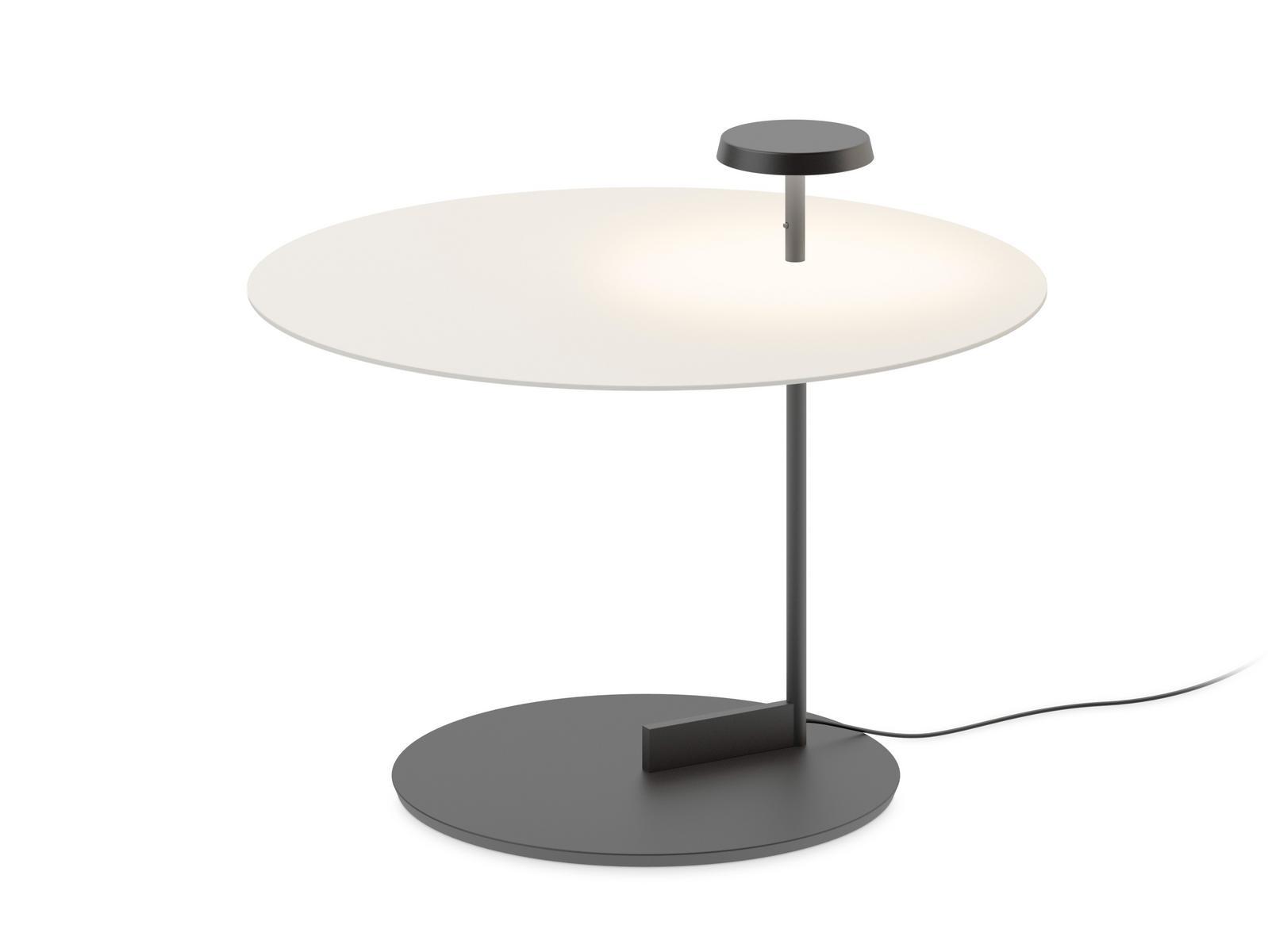 LED metal floor lamp with shelf | Flat 5950 by Vibia
