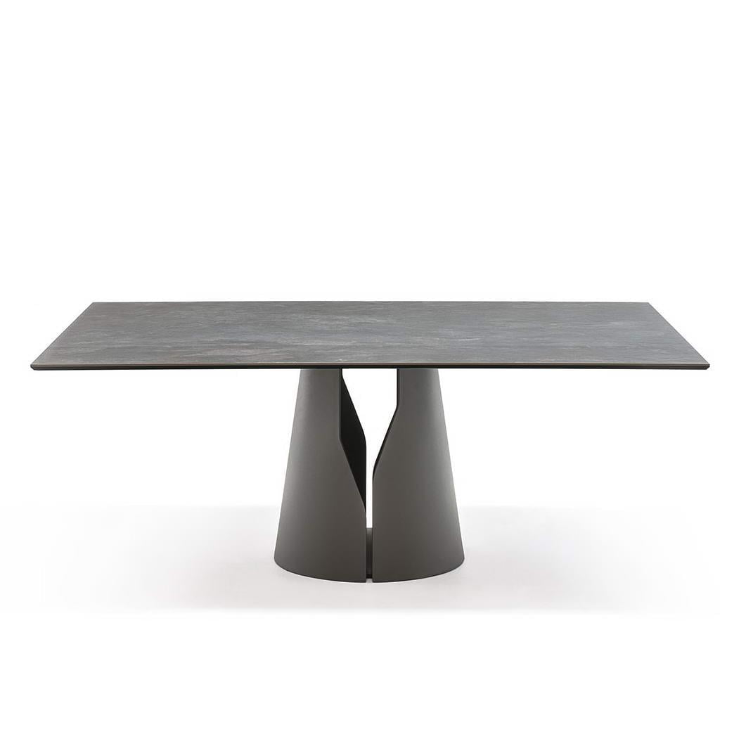 Rectangular metal table | Giano Keramik by Cattelan Italia
