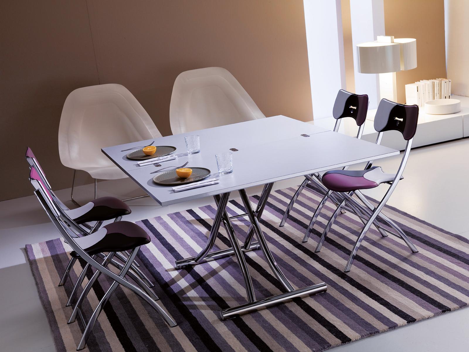 Height-adjustable rectangular coffee table | Mondial Cr by Ozzio Italia