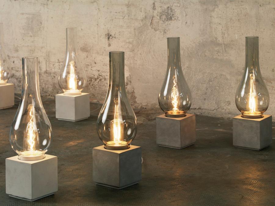 Cement table lamp / floor lamp | Amarcord by Karman