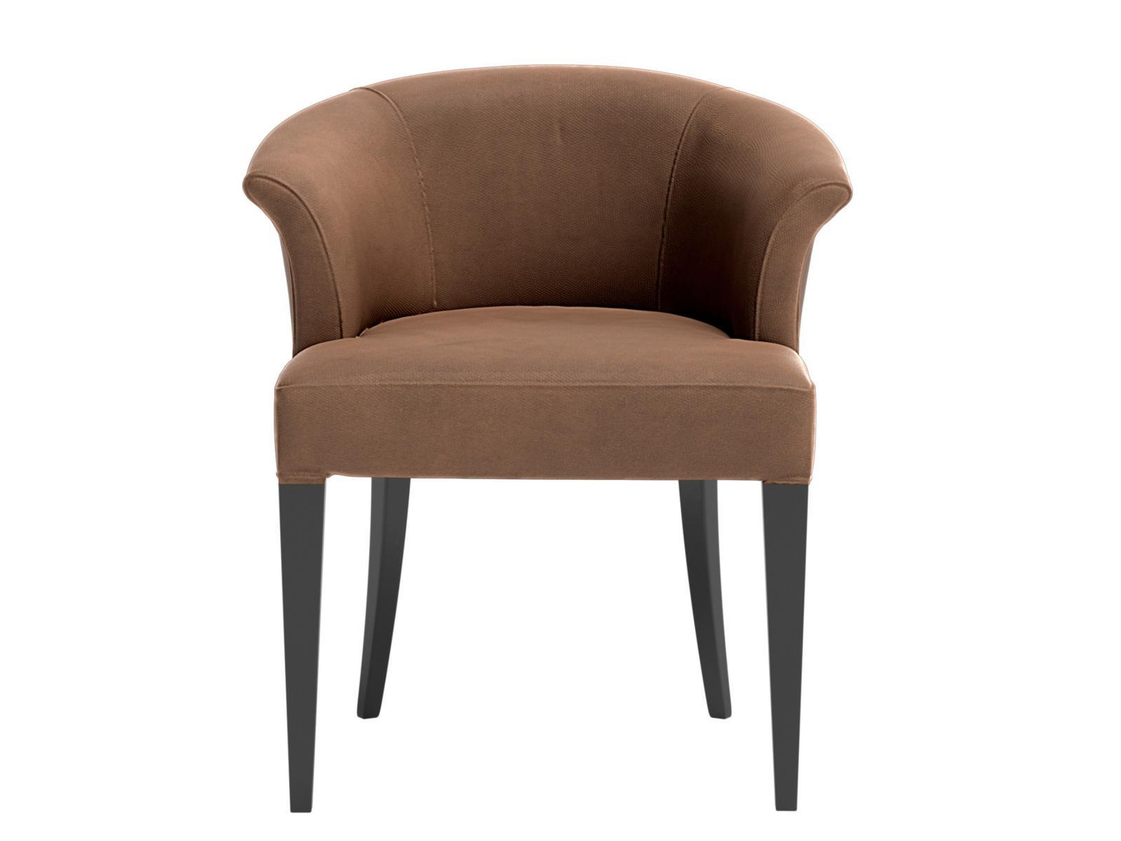 Upholstered fabric easy chair with armrests | Kana by Capital Collection