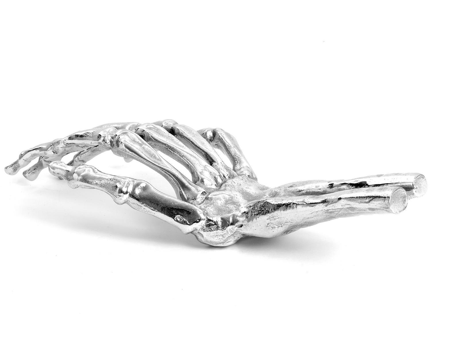 Aluminium decorative object | Skeleton Hand by Seletti