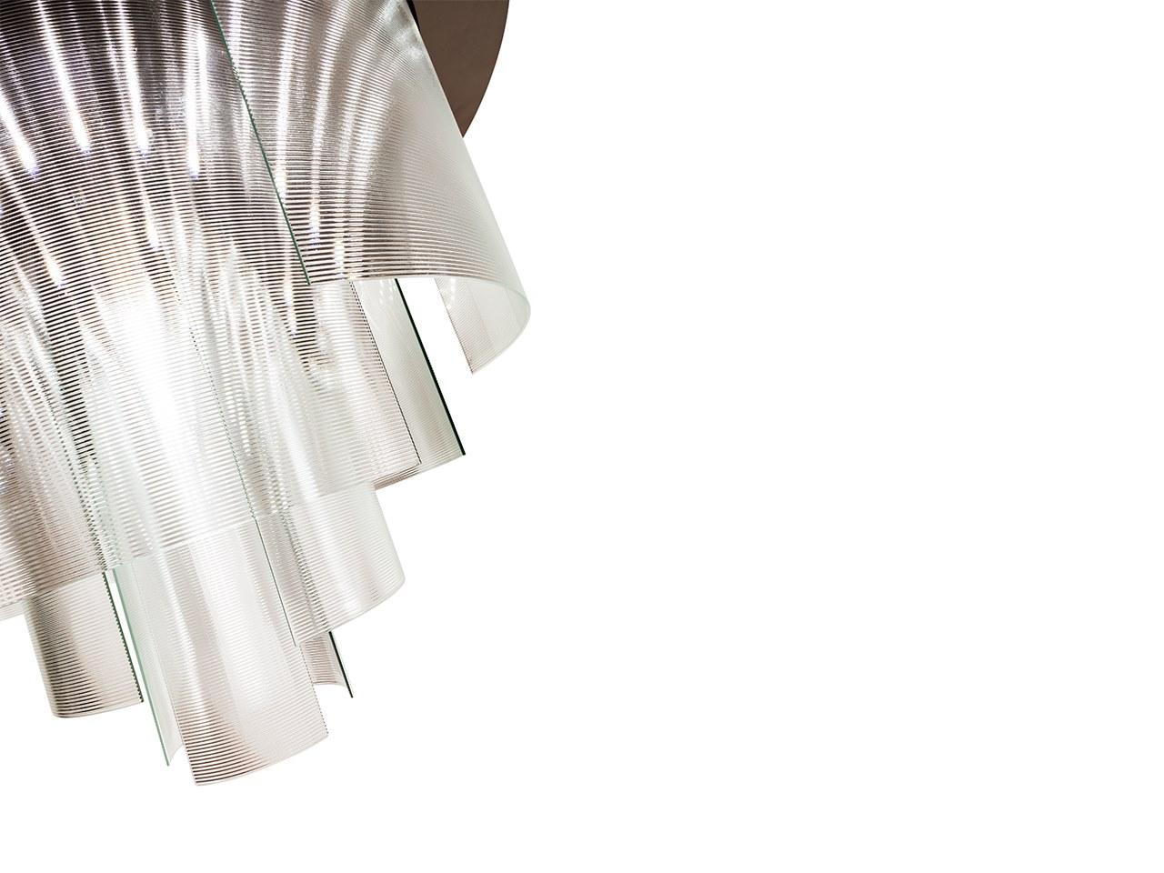 LED glass chandelier | Aria by Reflex