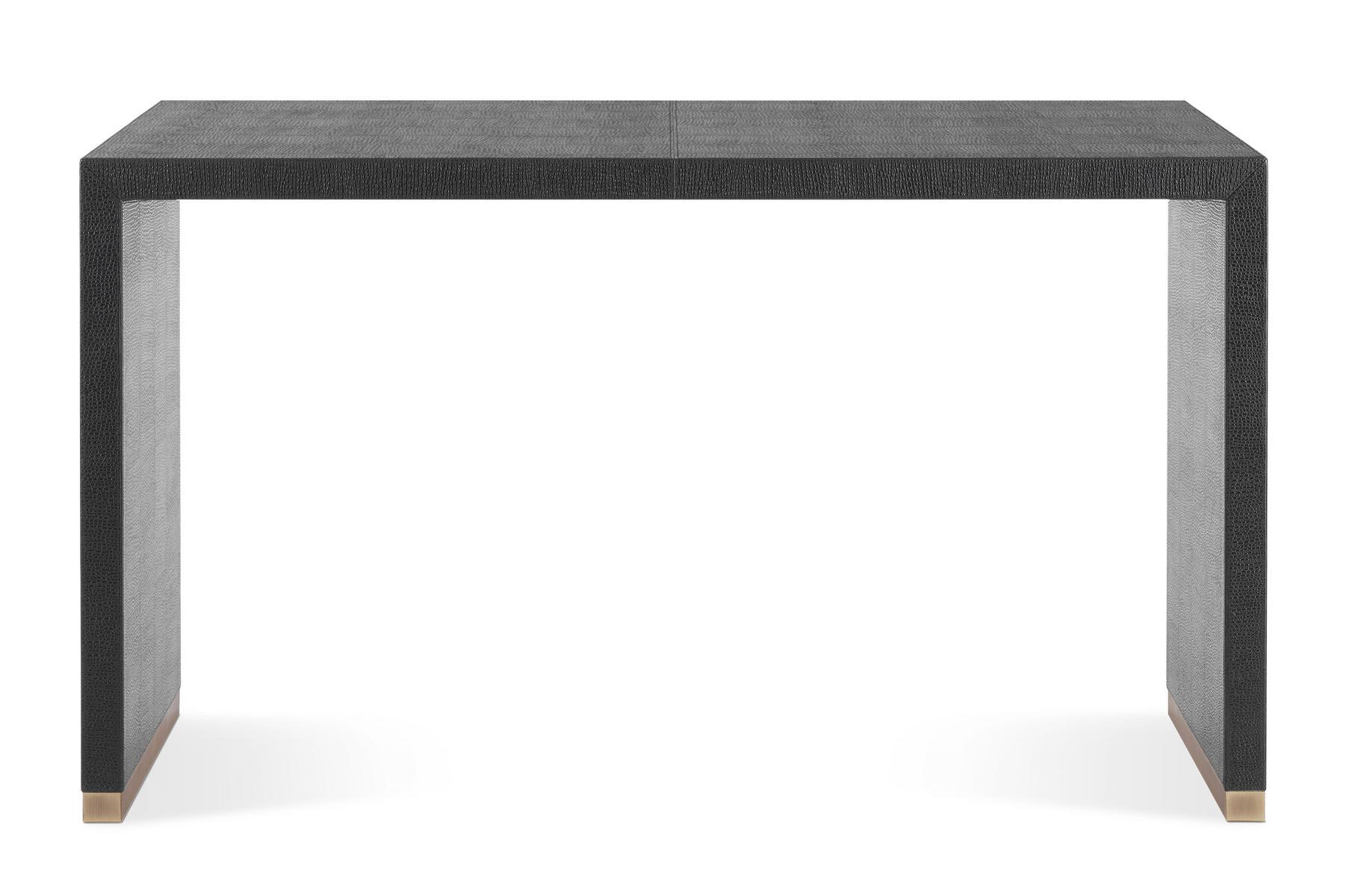 Rectangular leather console table | Kay by Gianfranco Ferre Home