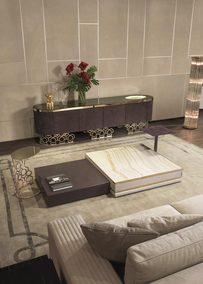 Stone sideboard with doors | Vicky by Longhi