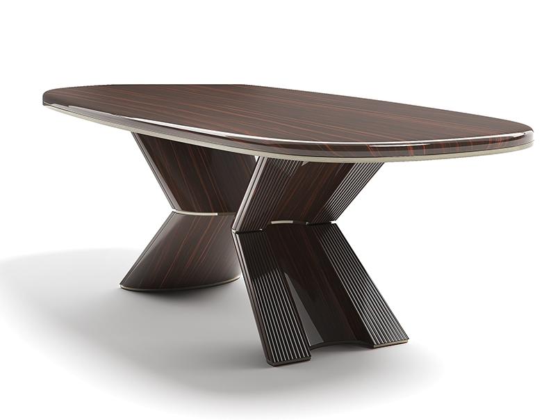 Rectangular wooden table | Pliè by Capital Collection