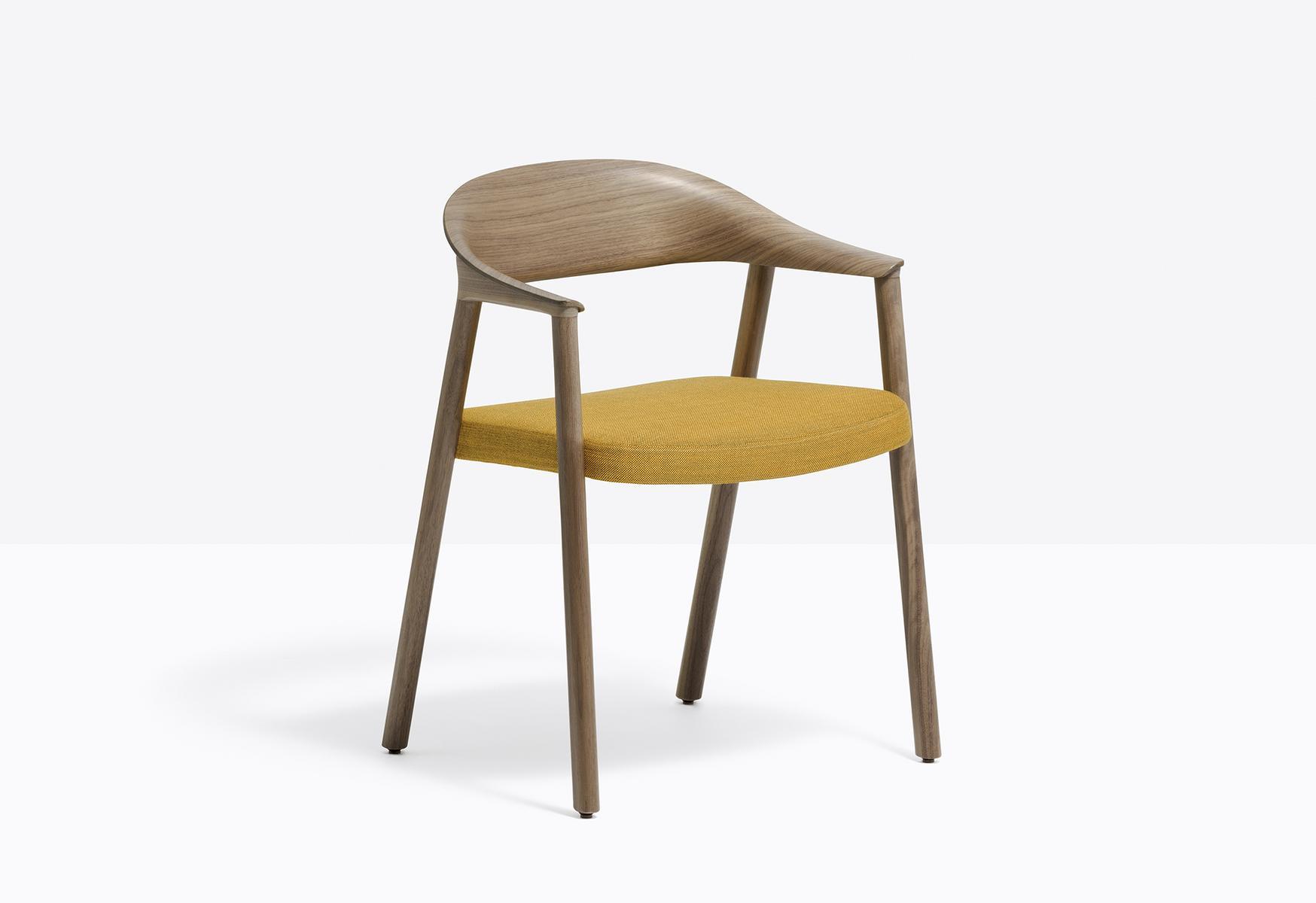 Ash chair with armrests | Héra 2865 by Pedrali