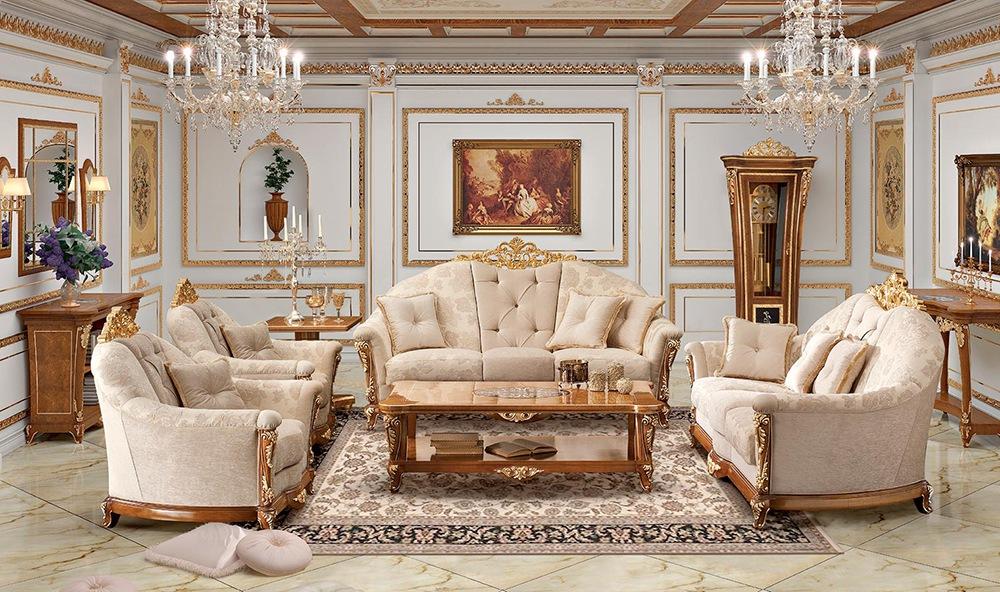 Living room set in a classic style | Medicea by Signorini Coco