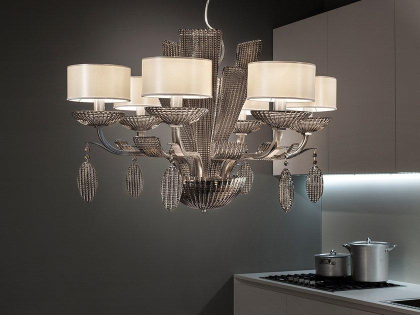 Metal pendant lamp | Isbel S6 by Masiero