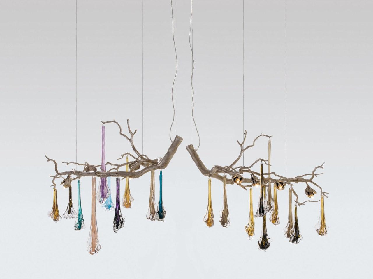 Handmade bronze pendant lamp | Coral Ct3393/4 by Serip