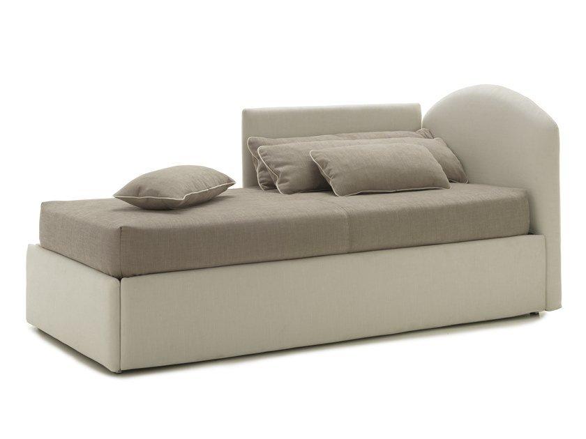 Single bed with upholstered headboard | Neolia 76 by Bolzan letti