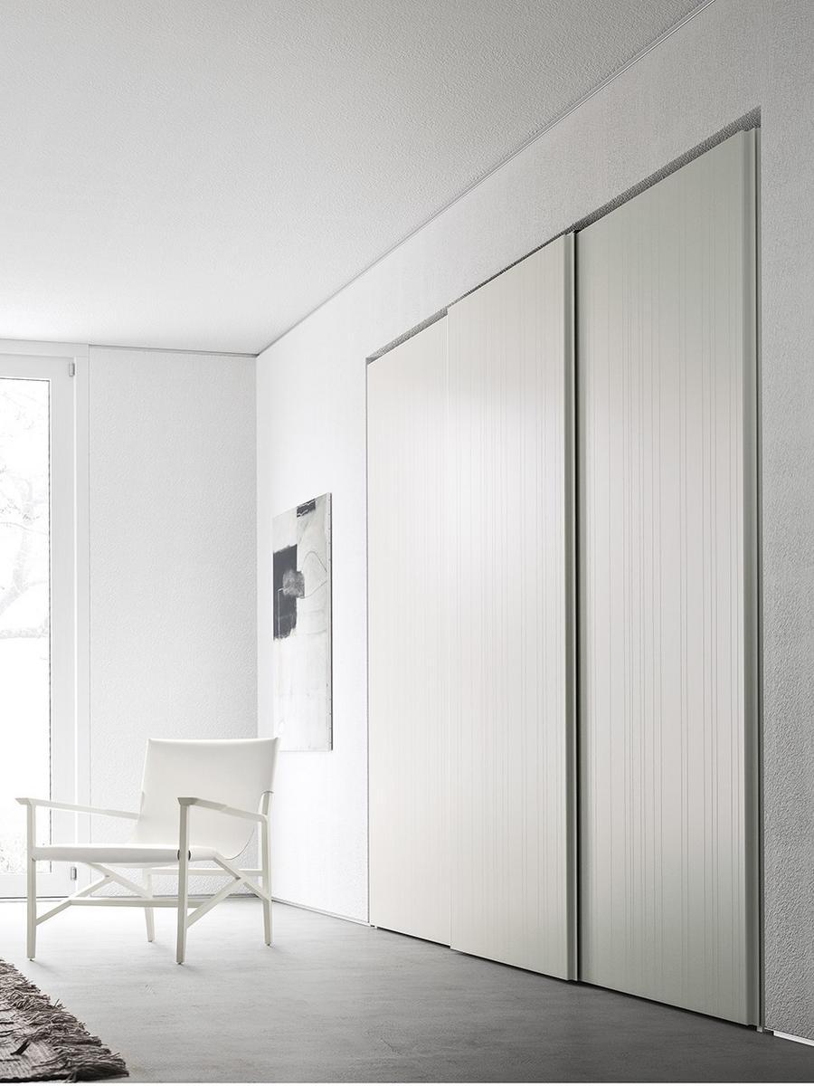 Lacquered wood and glass wardrobe | Raggio by Pianca