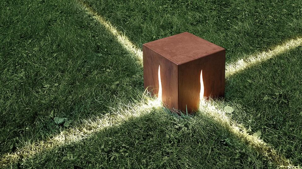 Corten™ bollard light | Granito by Artemide