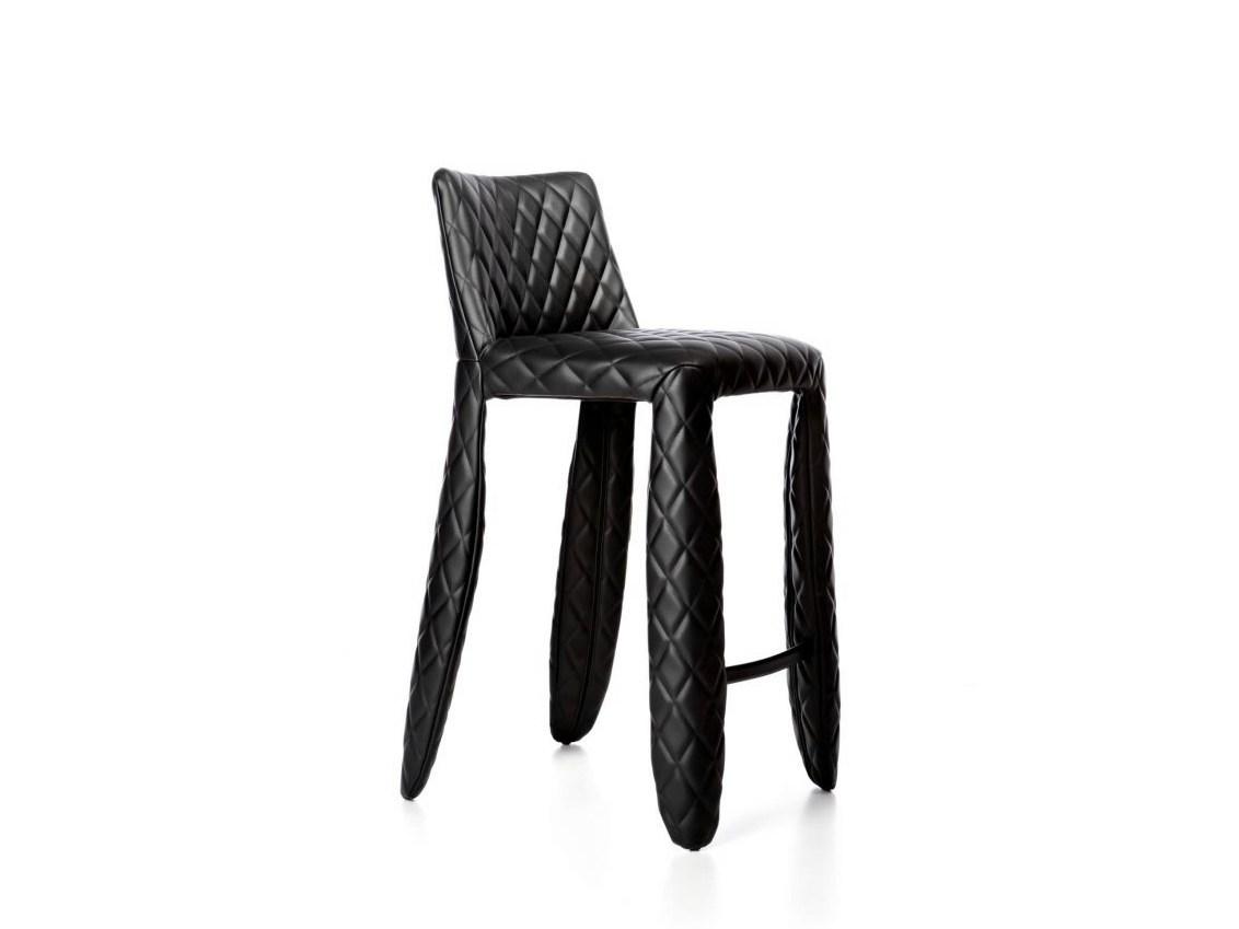 High leather barstool | Monster Bar Stool Diamond by Moooi