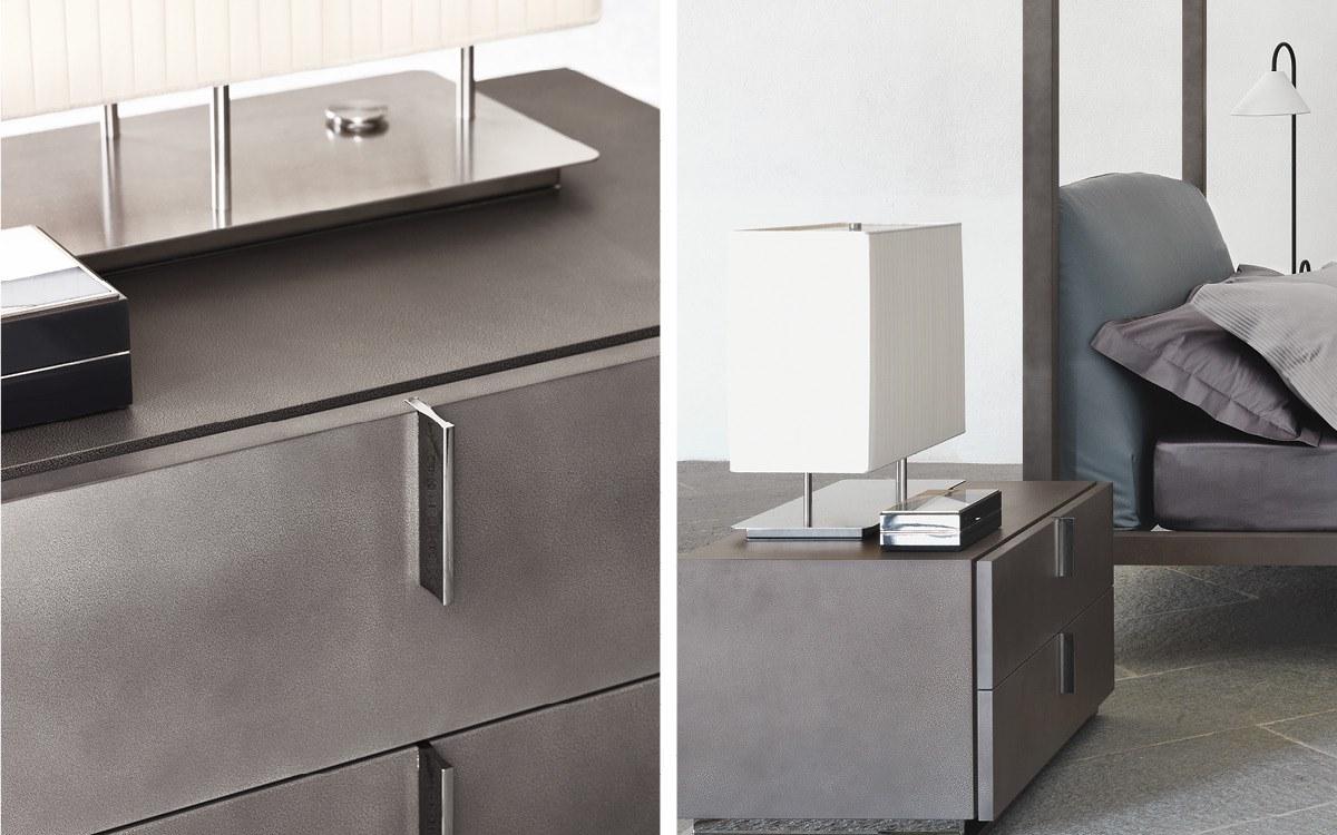 Bedside table with drawers | Ari by Flou
