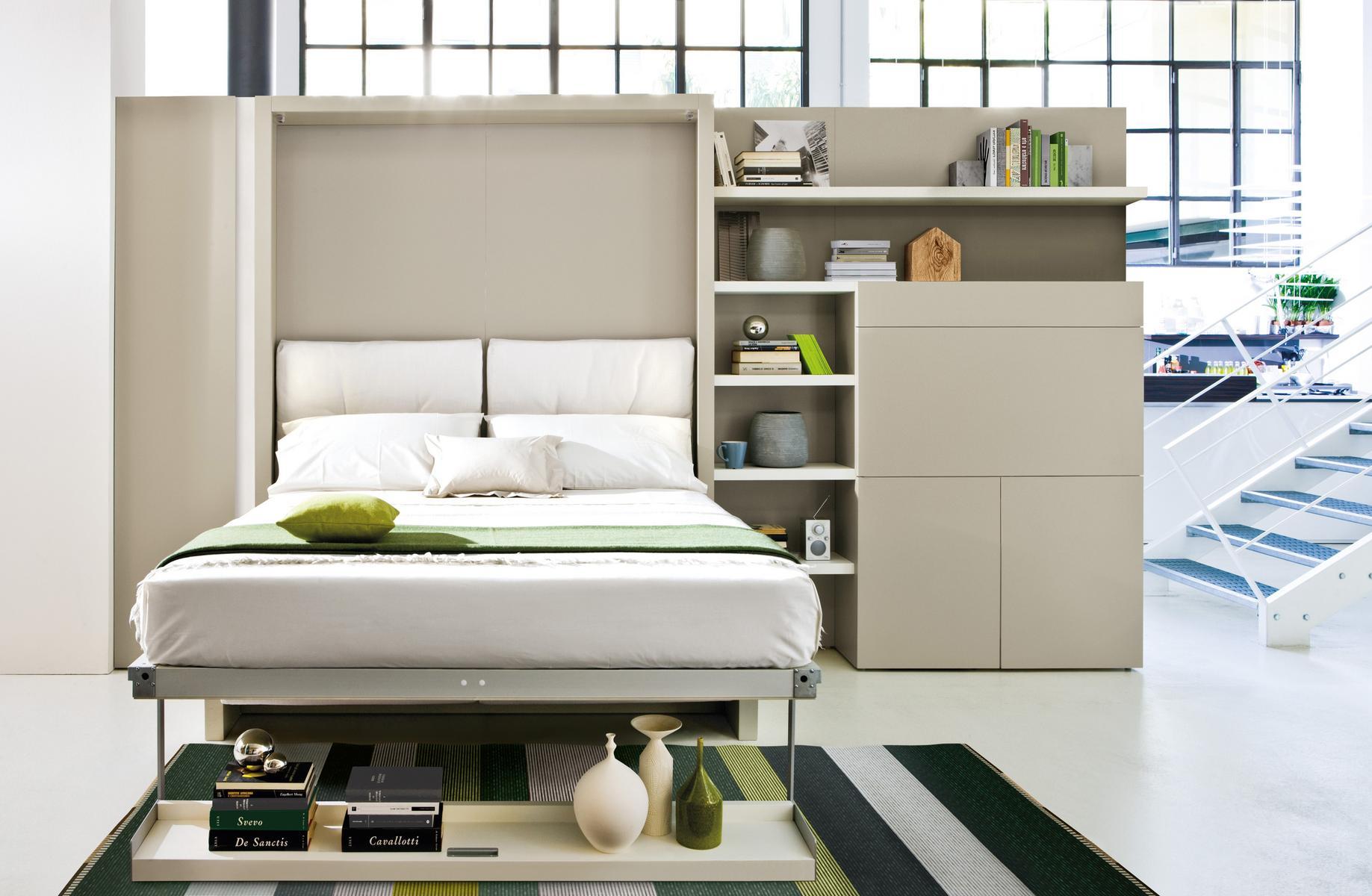 Convertible fabric sofa with storage space | Nuovoliolá 10 by CLEI