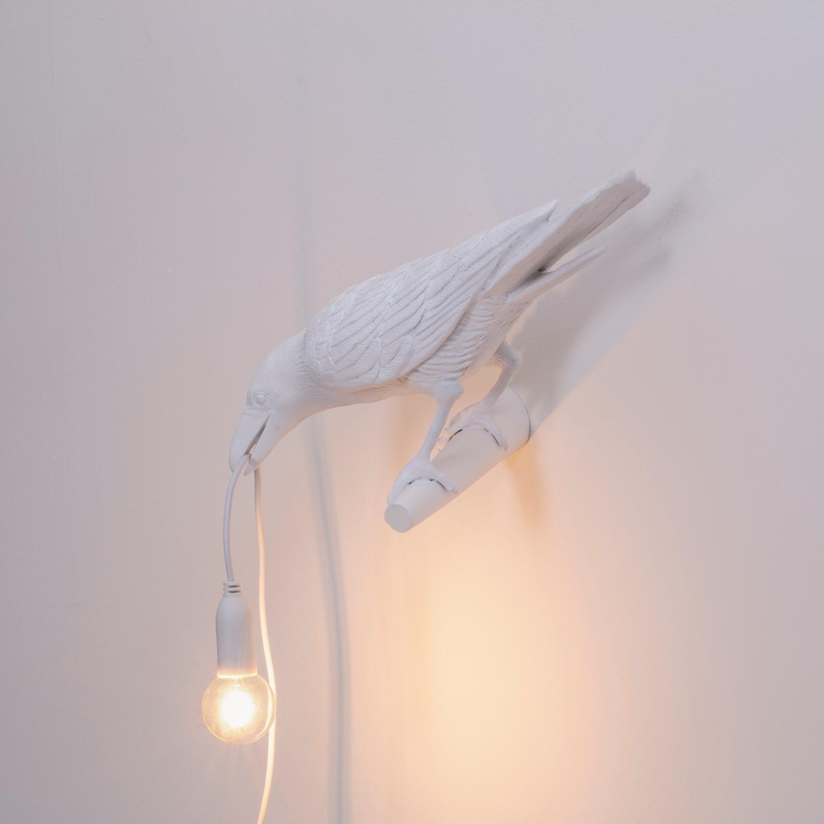 LED resin wall lamp | Bird Lamp Looking Left/right by Seletti