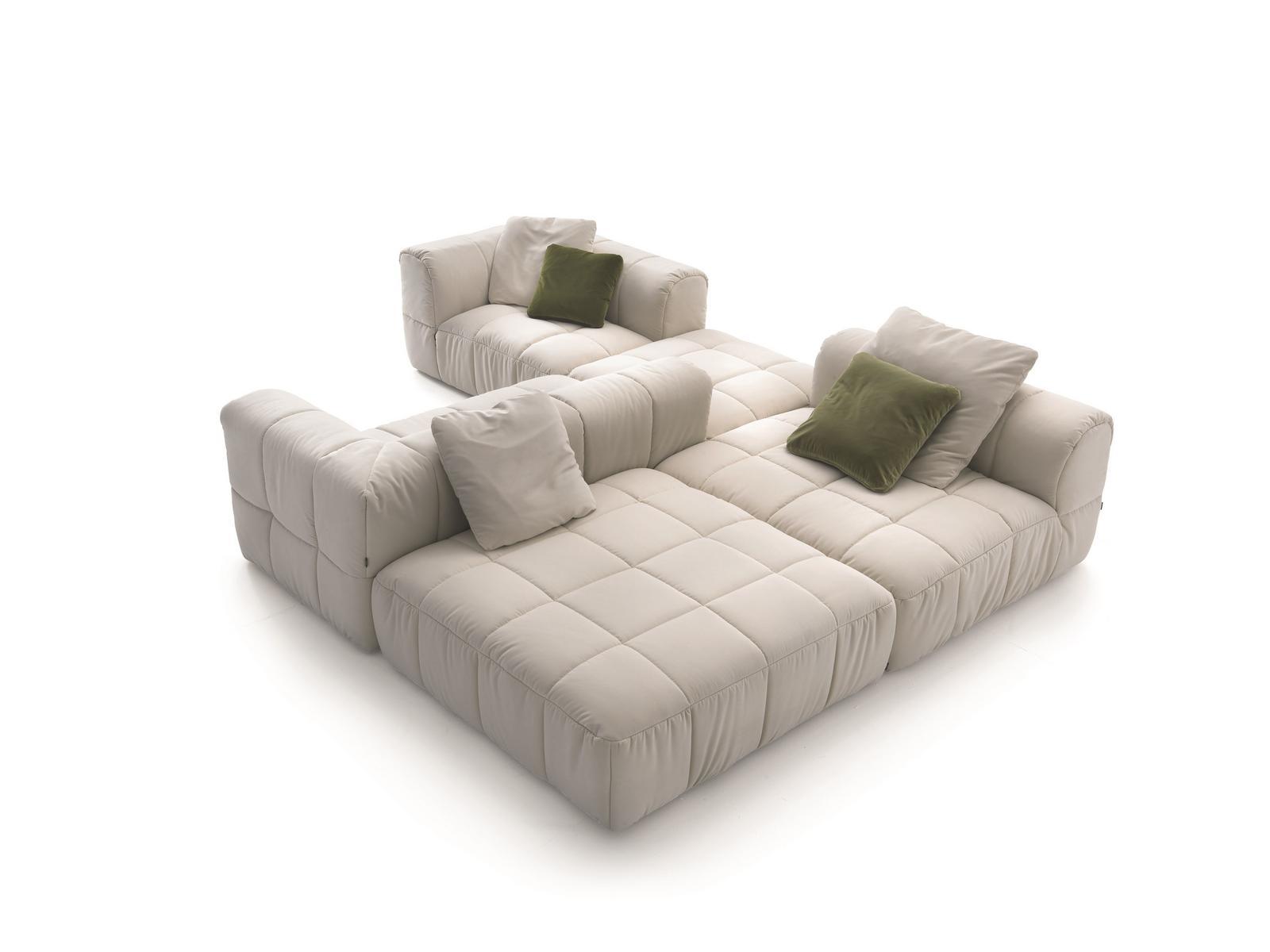 Modular fabric sofa | Strips System by Arflex