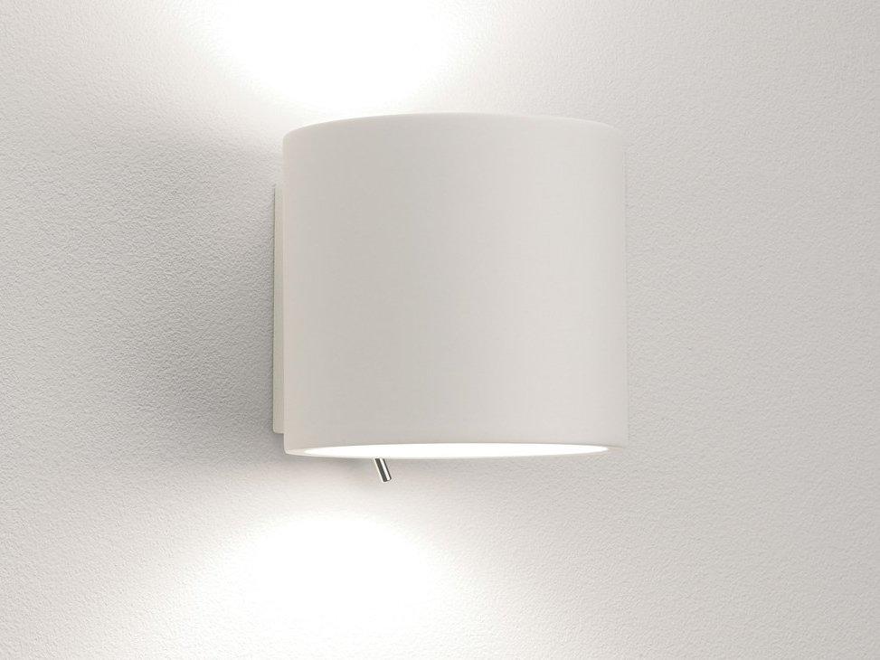 Plaster wall light with dimmer | Brenta by Astro lighting