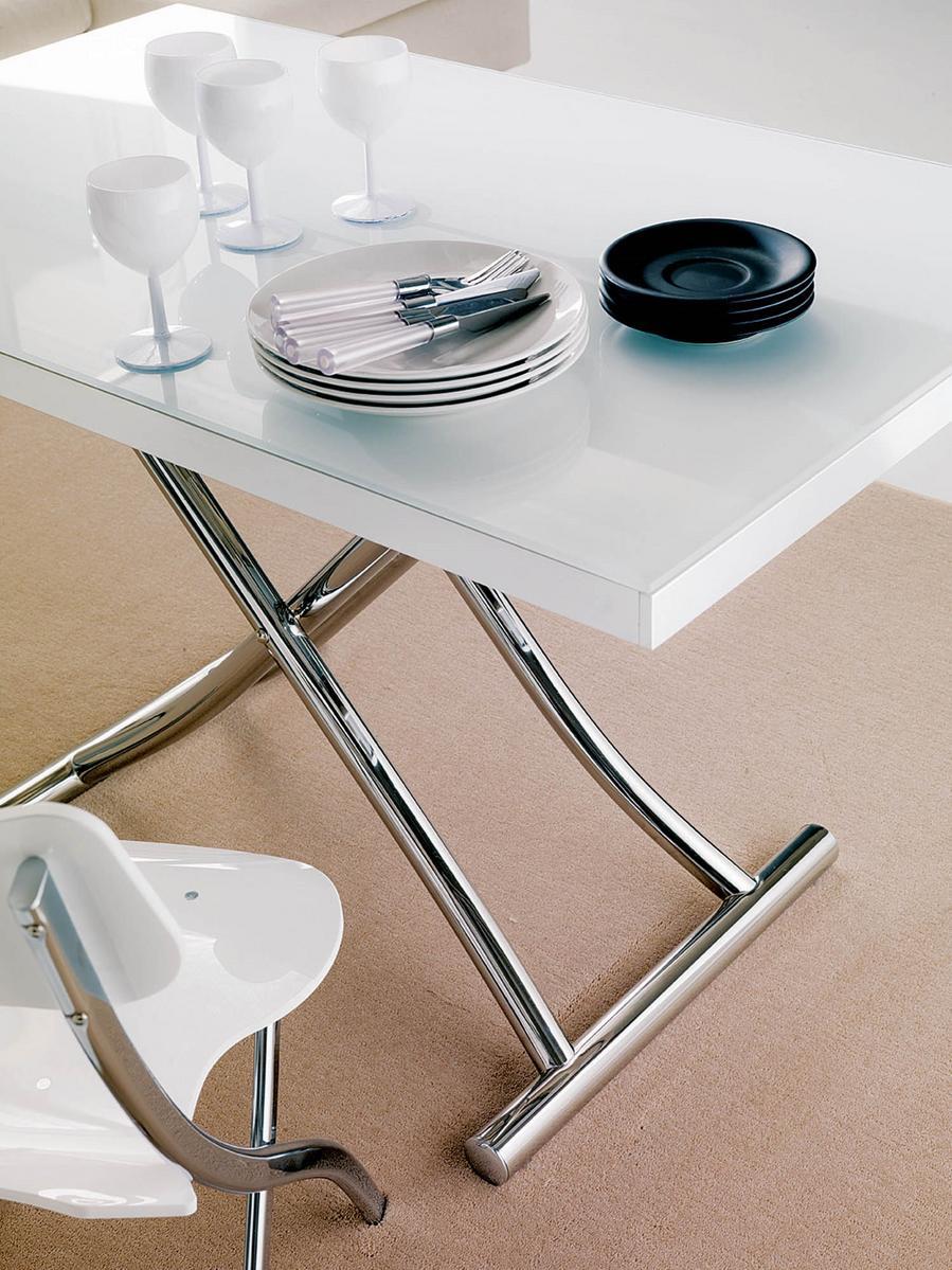 Height-adjustable crystal coffee table | Planet by Ozzio Italia