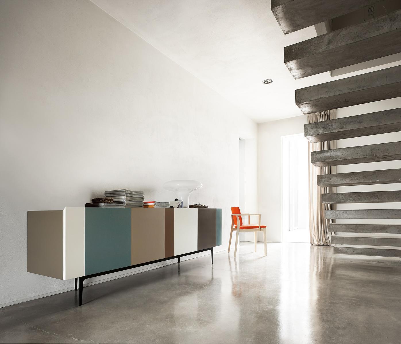 Wooden sideboard with doors | Rainbow by Lema