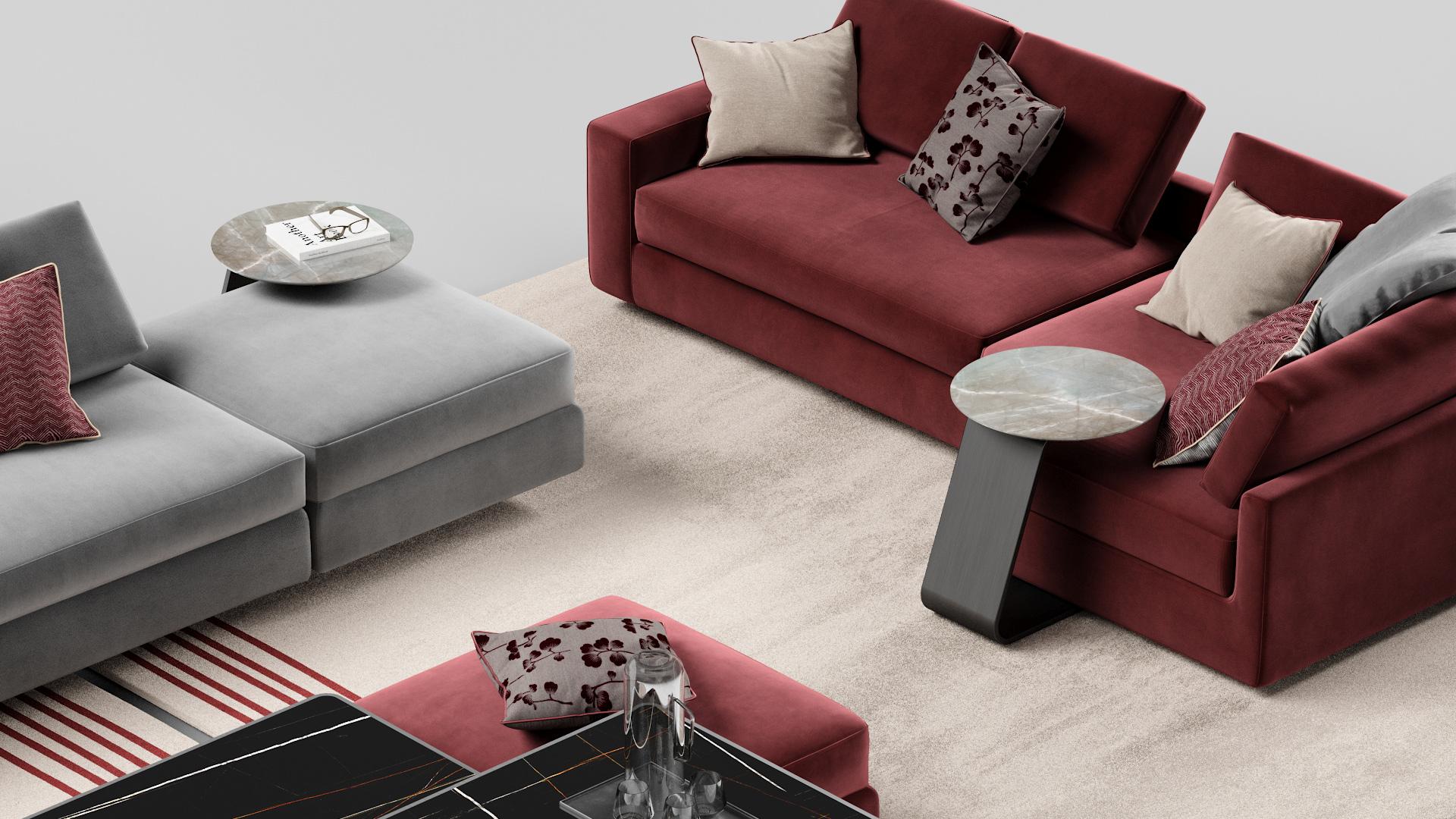 Round Marble glass coffee table | Oh by Reflex