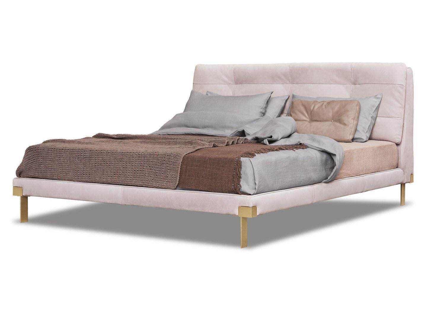 Upholstered double bed | Viktor by Baxter