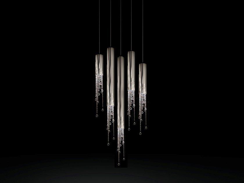 Metal pendant lamp with crystals | Sexy Crystals H5 by Ilfari
