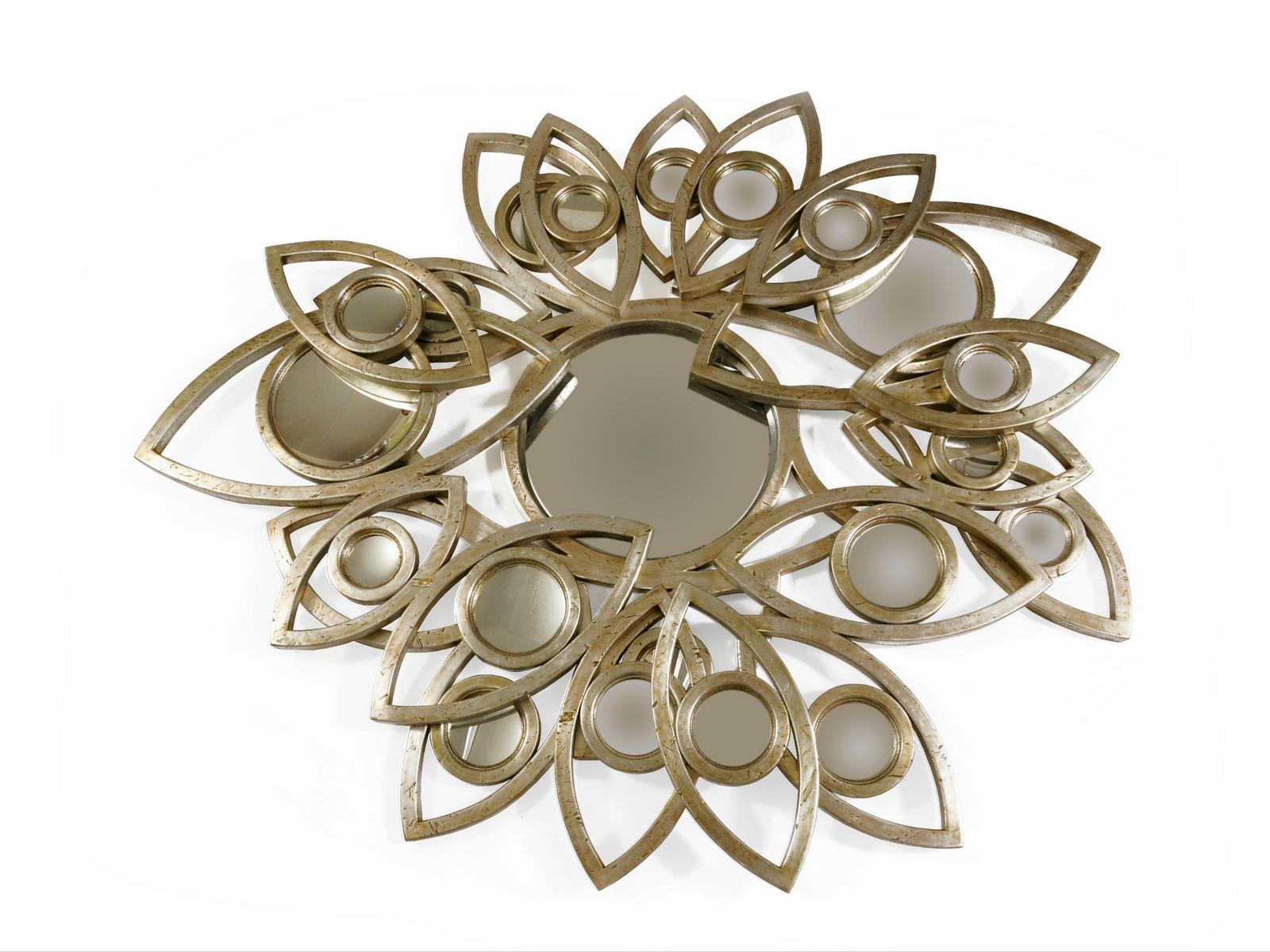 Round wall-mounted framed wooden mirror | Neapoli by Boca Do Lobo