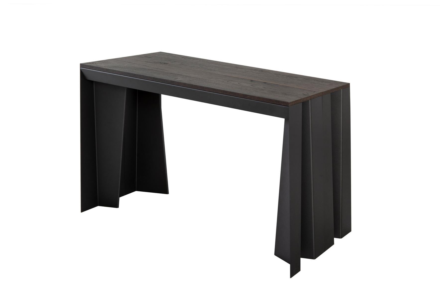 Extending rectangular oak console table | Leaf by Tonin Casa