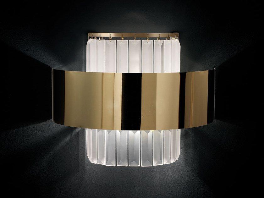 LED satin glass wall lamp | Crono 734/ap by Italamp