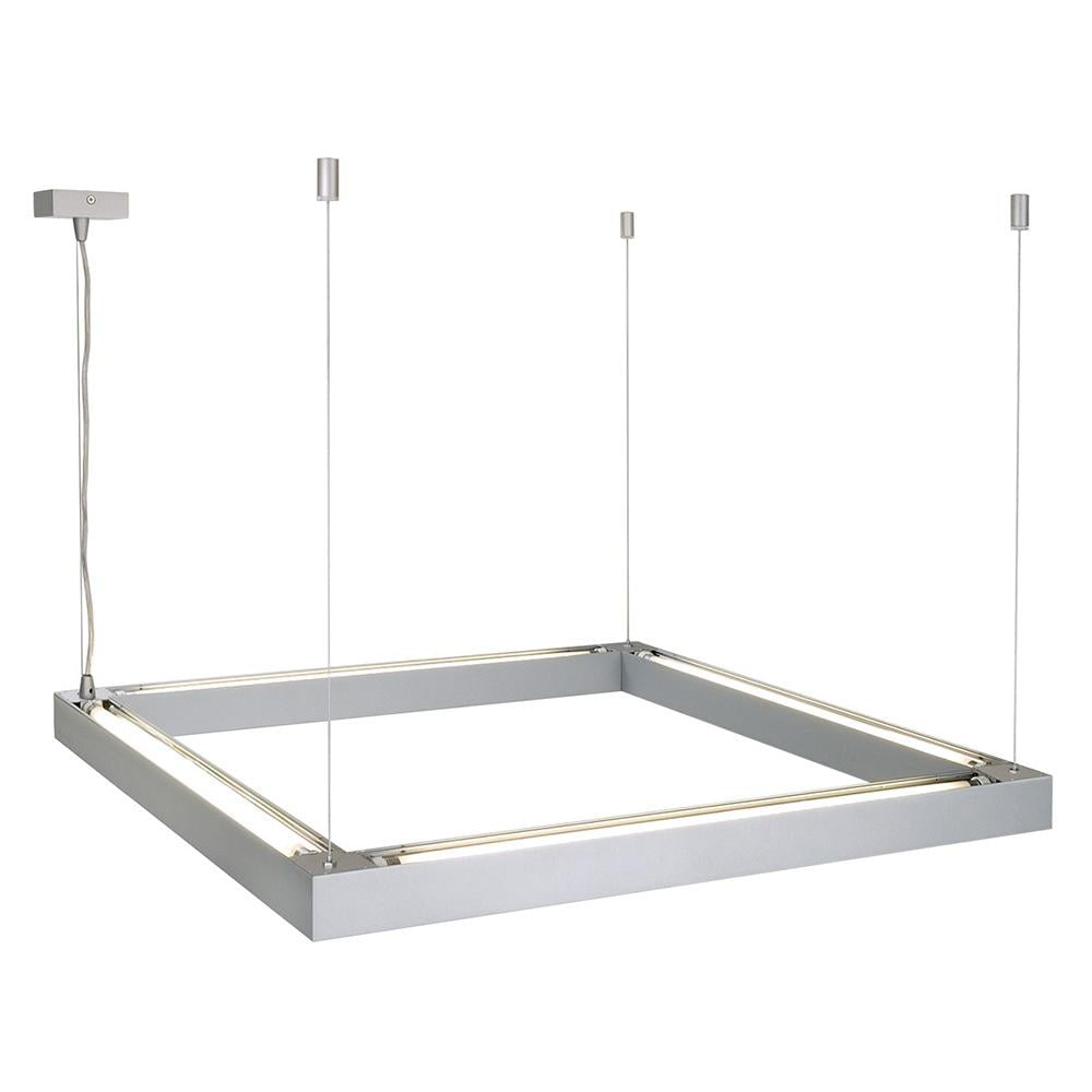 Plastic pendant lamp in a contemporary style | Open Grill by SLV