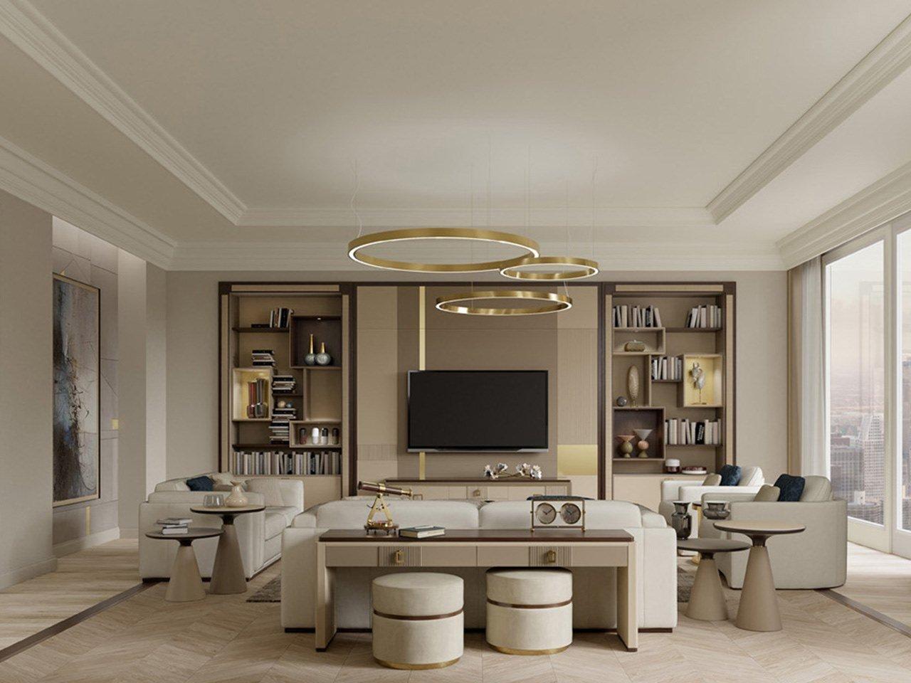 Rectangular wooden console table with drawers | Pr.808 by Stella del Mobile