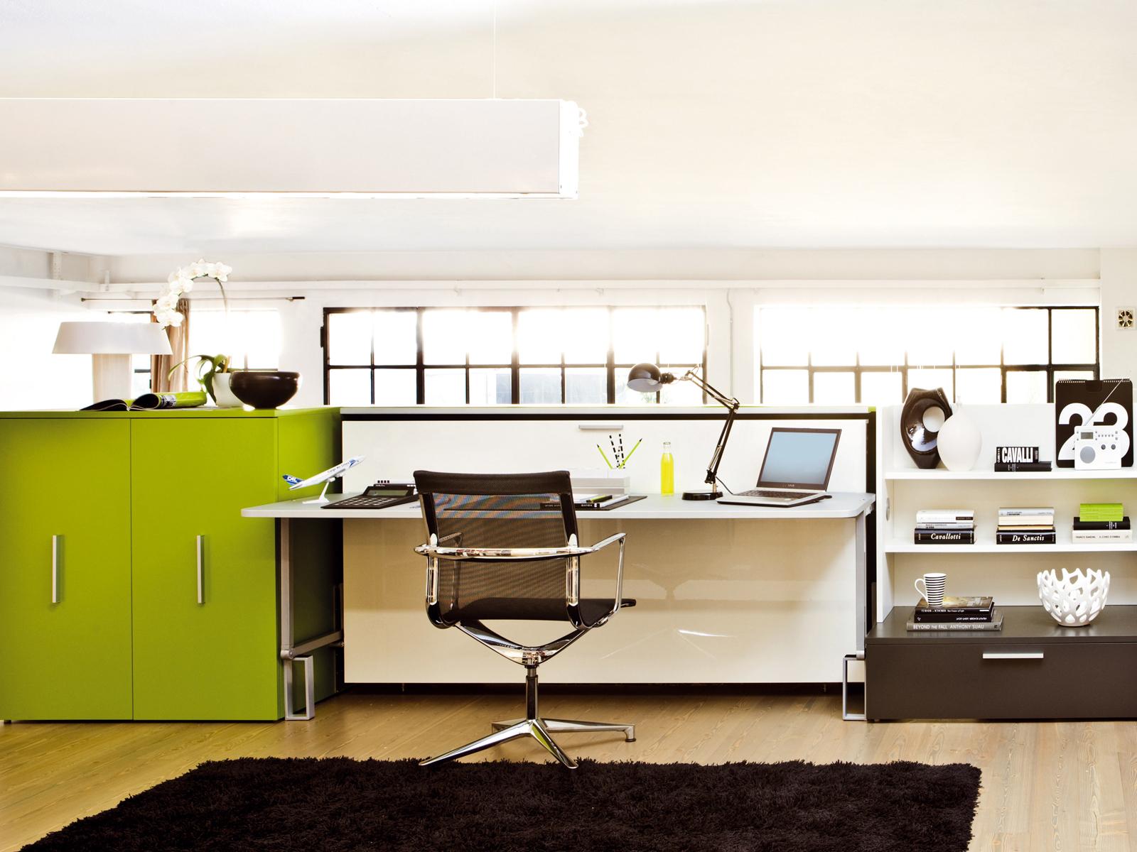 Wooden bedroom set with pull-out bed | Cabrio In by CLEI