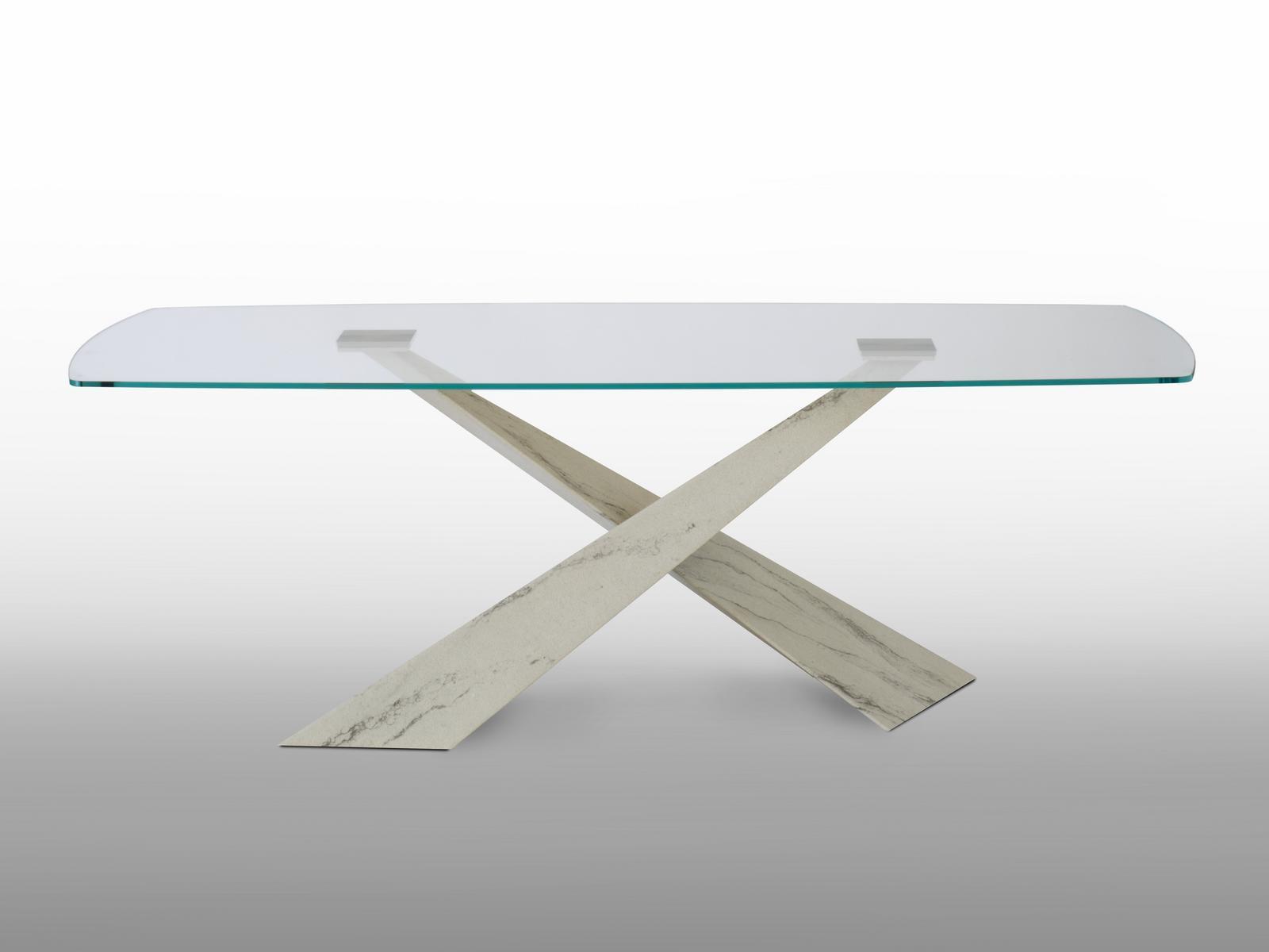 Rectangular crystal table | Living - Stone And Glass by Riflessi