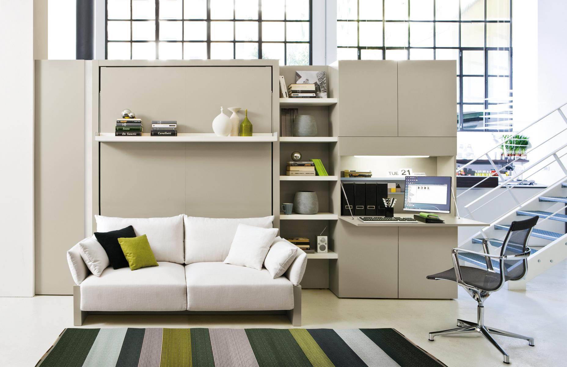 Sectional modular storage wall | Living & Young System by CLEI