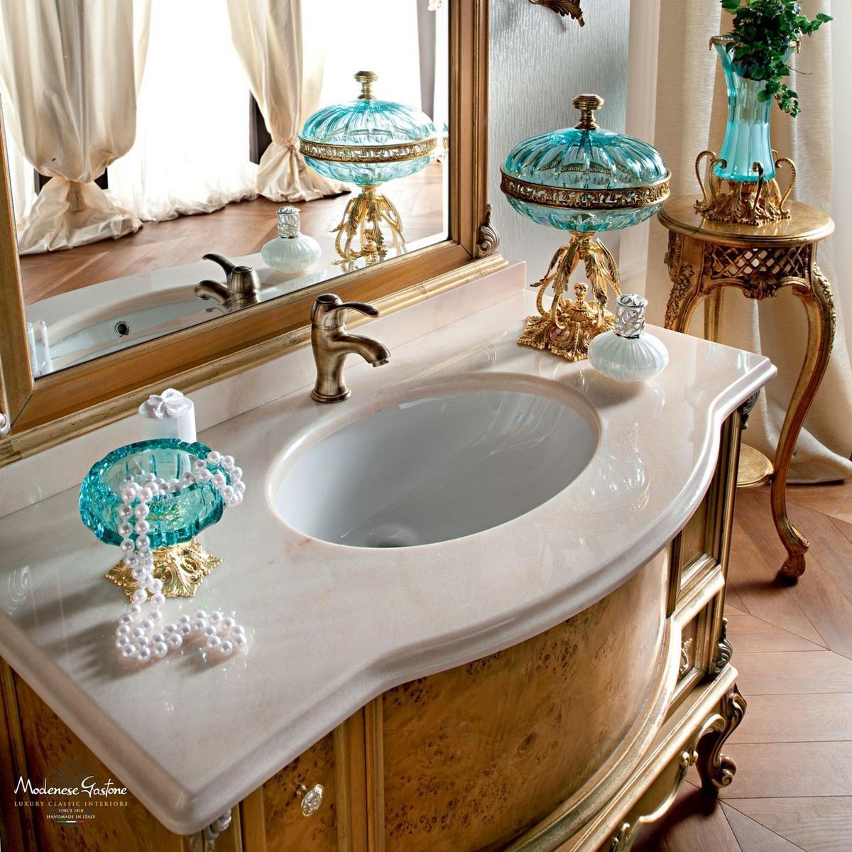 Single solid wood vanity unit with drawers | 12676 by Modenese Gastone