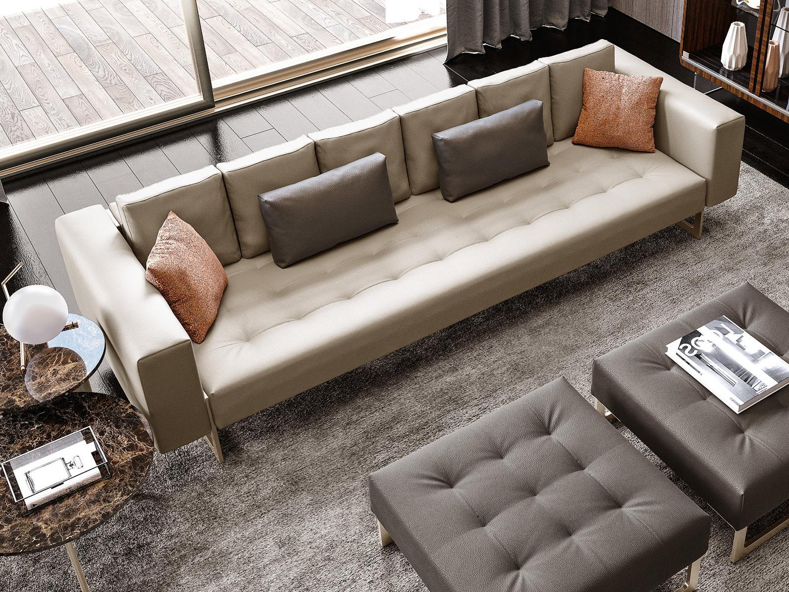 Tufted leather sofa | Richmond Upon Thames by Barnini Oseo