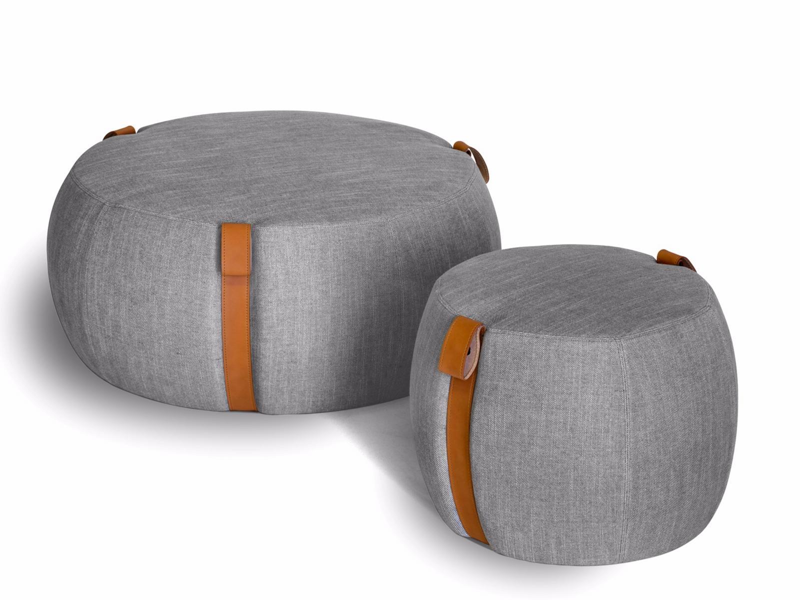 Upholstered fabric pouf | Notch by Lema