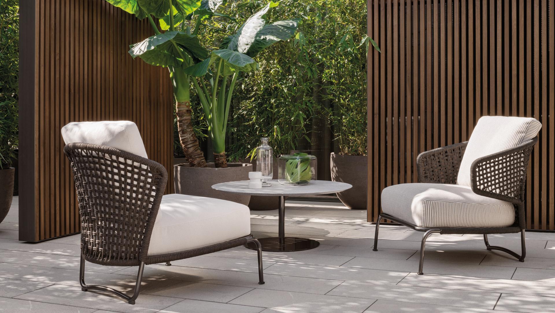 Outdoor armchair | Aston Cord Outdoor by Minotti